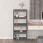 vidaXL Estantería/divisor de espacios madera pino gris 60x30x135,5cm vidaXL Estantería/divisor de espacios madera pino gris 60x30x135,5cm