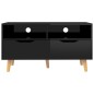 vidaXL Mueble de TV madera de ingeniería negro brillo 90x40x48,5 cm vidaXL Mueble de TV madera de ingeniería negro brillo 90x40x48,5 cm