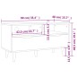 vidaXL Mueble de TV madera de ingeniería negro brillo 90x40x48,5 cm vidaXL Mueble de TV madera de ingeniería negro brillo 90x40x48,5 cm