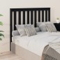 vidaXL Cabecero de cama madera maciza de pino negro 146x6x101 cm vidaXL Cabecero de cama madera maciza de pino negro 146x6x101 cm