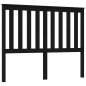 vidaXL Cabecero de cama madera maciza de pino negro 146x6x101 cm vidaXL Cabecero de cama madera maciza de pino negro 146x6x101 cm