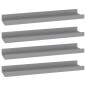 vidaXL Estantes de pared 4 unidades gris 40x9x3 cm vidaXL Estantes de pared 4 unidades gris 40x9x3 cm
