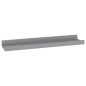 vidaXL Estantes de pared 4 unidades gris 40x9x3 cm vidaXL Estantes de pared 4 unidades gris 40x9x3 cm