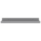 vidaXL Estantes de pared 4 unidades gris 40x9x3 cm vidaXL Estantes de pared 4 unidades gris 40x9x3 cm