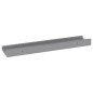vidaXL Estantes de pared 4 unidades gris 40x9x3 cm vidaXL Estantes de pared 4 unidades gris 40x9x3 cm