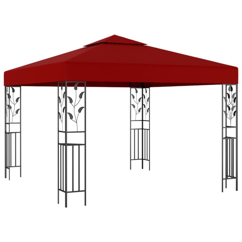 vidaXL Cenador color vino tinto 3x3 m vidaXL Cenador color vino tinto 3x3 m