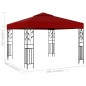 vidaXL Cenador color vino tinto 3x3 m vidaXL Cenador color vino tinto 3x3 m