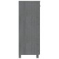 vidaXL Zapatero HAMAR madera maciza pino gris oscuro 85x40x108 cm