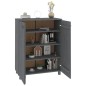 vidaXL Zapatero HAMAR madera maciza pino gris oscuro 85x40x108 cm