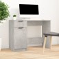 vidaXL Escritorio de madera contrachapada gris hormigón 100x50x75 cm vidaXL Escritorio de madera contrachapada gris hormigón 100x50x75 cm