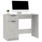 vidaXL Escritorio de madera contrachapada gris hormigón 100x50x75 cm vidaXL Escritorio de madera contrachapada gris hormigón 100x50x75 cm