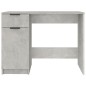 vidaXL Escritorio de madera contrachapada gris hormigón 100x50x75 cm vidaXL Escritorio de madera contrachapada gris hormigón 100x50x75 cm