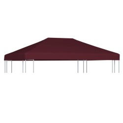 vidaXL Toldo de cenador burdeos 310 g/m² 3x4 m 