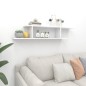 vidaXL Estante de pared para TV madera contrachapada 125x18x23 cm vidaXL Estante de pared para TV madera contrachapada 125x18x23 cm