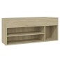 vidaXL Banco zapatero madera contrachapada roble Sonoma 105x30x45 cm vidaXL Banco zapatero madera contrachapada roble Sonoma 105x30x45 cm