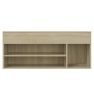 vidaXL Banco zapatero madera contrachapada roble Sonoma 105x30x45 cm vidaXL Banco zapatero madera contrachapada roble Sonoma 105x30x45 cm