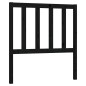 vidaXL Cabecero de cama madera maciza de pino negro 96x4x100 cm vidaXL Cabecero de cama madera maciza de pino negro 96x4x100 cm