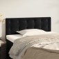 vidaXL Cabecero de terciopelo negro 80x5x78/88 cm vidaXL Cabecero de terciopelo negro 80x5x78/88 cm