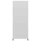 vidaXL Aparador madera contrachapada blanco brillante 69,5x32,5x90 cm