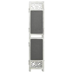 vidaXL Biombo divisor de 3 paneles de tela gris 105x165 cm