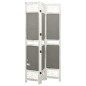 vidaXL Biombo divisor de 3 paneles de tela gris 105x165 cm vidaXL Biombo divisor de 3 paneles de tela gris 105x165 cm