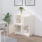 vidaXL Aparador de madera maciza de pino blanco 74x35x80 cm vidaXL Aparador de madera maciza de pino blanco 74x35x80 cm