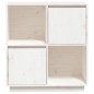vidaXL Aparador de madera maciza de pino blanco 74x35x80 cm vidaXL Aparador de madera maciza de pino blanco 74x35x80 cm