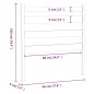vidaXL Cabecero de cama madera maciza de pino 96x4x100 cm vidaXL Cabecero de cama madera maciza de pino 96x4x100 cm
