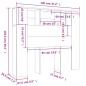 vidaXL Mueble cabecero color roble Sonoma 120x18,5x102,5 cm vidaXL Mueble cabecero color roble Sonoma 120x18,5x102,5 cm