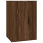 vidaXL Muebles para TV de pared 2 uds roble marrón 40x34,5x60 cm