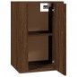vidaXL Muebles para TV de pared 2 uds roble marrón 40x34,5x60 cm