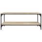vidaXL Mesa de centro madera contrachapada roble Sonoma 100x50x40 cm vidaXL Mesa de centro madera contrachapada roble Sonoma 100x50x40 cm