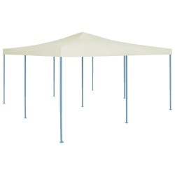 vidaXL Cenador plegable color crema 5x5 m