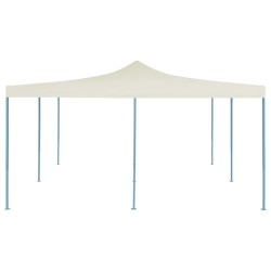 vidaXL Cenador plegable color crema 5x5 m