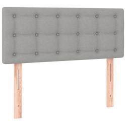 vidaXL Cabecero de tela gris claro 80x5x78/88 cm