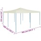 vidaXL Cenador plegable color crema 5x5 m vidaXL Cenador plegable color crema 5x5 m