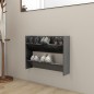 vidaXL Zapatero de pared madera contrachapada gris brillo 80x18x60 cm vidaXL Zapatero de pared madera contrachapada gris brillo 80x18x60 cm