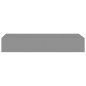 vidaXL Estantes de pared con cajón 2 uds MDF gris 60x23,5x10 cm vidaXL Estantes de pared con cajón 2 uds MDF gris 60x23,5x10 cm