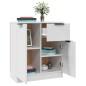 vidaXL Aparador de madera contrachapada blanco 60x30x70 cm vidaXL Aparador de madera contrachapada blanco 60x30x70 cm