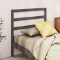 vidaXL Cabecero de cama madera maciza de pino gris 95x4x100 cm vidaXL Cabecero de cama madera maciza de pino gris 95x4x100 cm