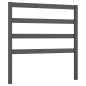 vidaXL Cabecero de cama madera maciza de pino gris 95x4x100 cm vidaXL Cabecero de cama madera maciza de pino gris 95x4x100 cm