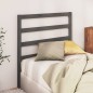 vidaXL Cabecero de cama madera maciza de pino gris 95x4x100 cm vidaXL Cabecero de cama madera maciza de pino gris 95x4x100 cm