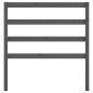 vidaXL Cabecero de cama madera maciza de pino gris 95x4x100 cm vidaXL Cabecero de cama madera maciza de pino gris 95x4x100 cm