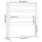 vidaXL Cabecero de cama madera maciza de pino gris 95x4x100 cm vidaXL Cabecero de cama madera maciza de pino gris 95x4x100 cm