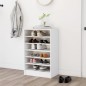 vidaXL Mueble zapatero de madera contrachapada blanco 60x35x92 cm