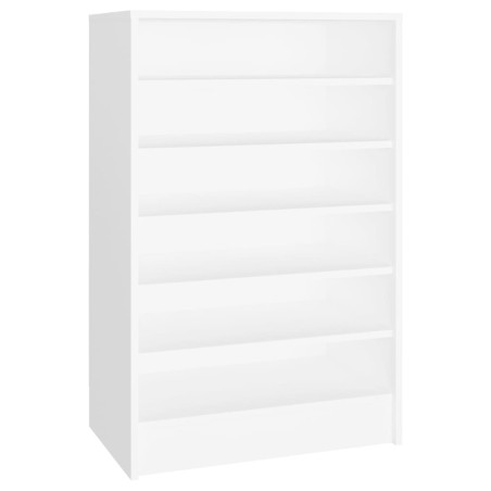 vidaXL Mueble zapatero de madera contrachapada blanco 60x35x92 cm