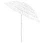 vidaXL Sombrilla de playa Hawaii blanca 240 cm vidaXL Sombrilla de playa Hawaii blanca 240 cm