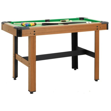 vidaXL Mesa de billar de 4 pies marrón 122x61x76 cm