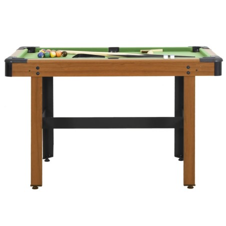 vidaXL Mesa de billar de 4 pies marrón 122x61x76 cm