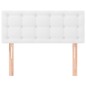 vidaXL Cabecero de cuero sintético blanco 90x5x78/88 cm